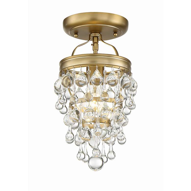 Image 3 Crystorama Calypso 7 1/2 inch Wide Vibrant Gold Ceiling Light more views