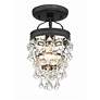 2_Crystorama Calypso 7 1/4" Wide Matte Black Ceiling Light