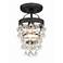 Crystorama Calypso 7 1/4" Wide Matte Black Ceiling Light