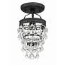 3_Crystorama Calypso 7 1/4" Wide Matte Black Ceiling Light more views