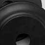 7_Crystorama Calypso 7 1/4" Wide Matte Black Ceiling Light more views
