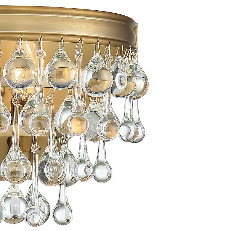 Image 2 Crystorama Calypso 7 1/4"H Vibrant Gold Crystal Wall Sconce more views