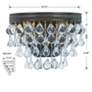 6_Crystorama Calypso Bronze 10 1/2" Wide Crystal Wall Sconce more views