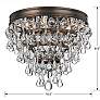 7_Crystorama Calypso Bronze 10" Wide Clear Glass Ceiling Light more views