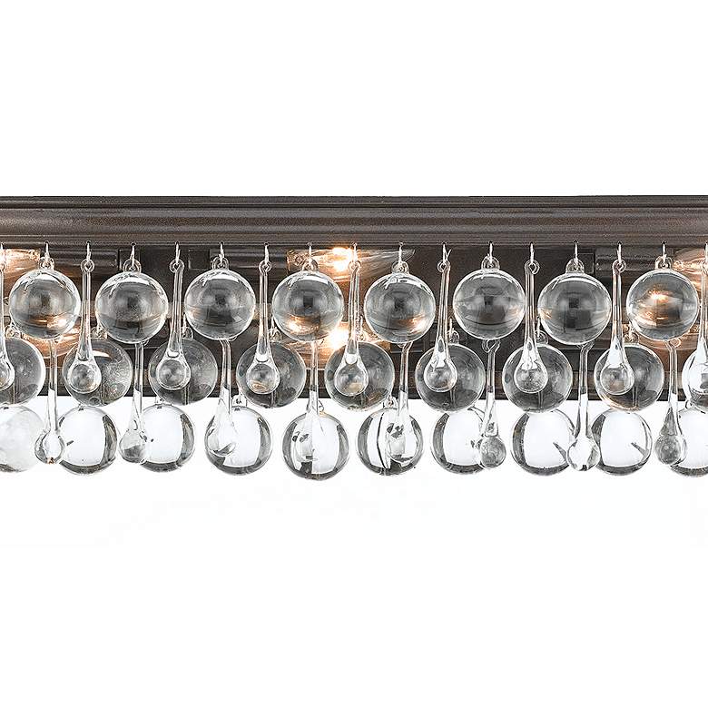 Image 3 Crystorama Calypso Bronze 23" Wide Crystal Bathroom Light more views