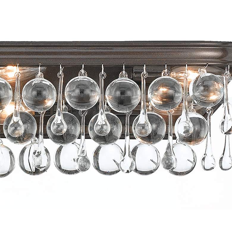 Image 4 Crystorama Calypso Bronze 23" Wide Crystal Bathroom Light more views