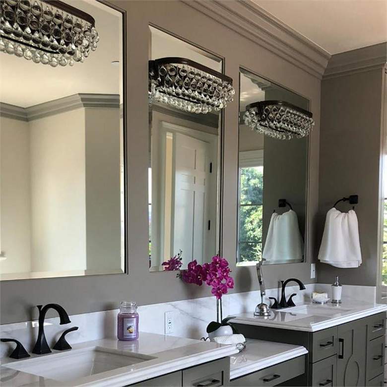 Image 5 Crystorama Calypso Bronze 23" Wide Crystal Bathroom Light more views