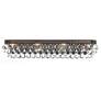 1_Crystorama Calypso Bronze 33" Wide Crystal Bathroom Light