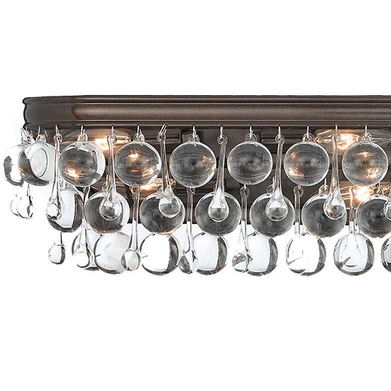 Image 3 Crystorama Calypso Bronze 33" Wide Crystal Bathroom Light more views