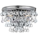Crystorama Calypso Chrome 10 1/2&quot; Wide Crystal Wall Sconce