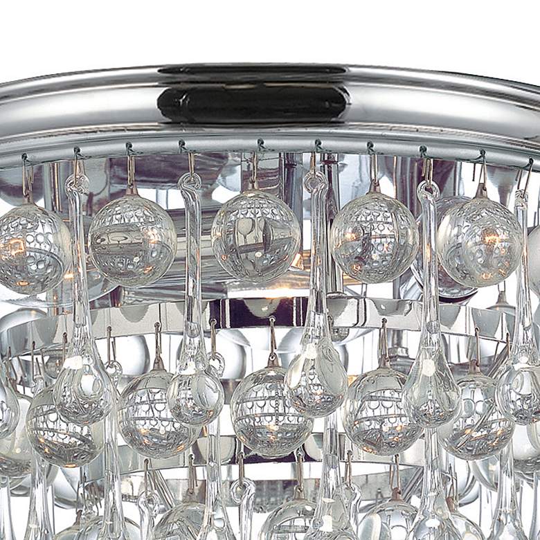 Image 4 Crystorama Calypso Chrome 10" Wide Crystal Ceiling Light more views