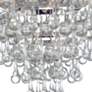 5_Crystorama Calypso Chrome 10" Wide Crystal Ceiling Light more views