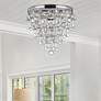 6_Crystorama Calypso Chrome 10" Wide Crystal Ceiling Light more views
