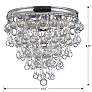 7_Crystorama Calypso Chrome 10" Wide Crystal Ceiling Light more views