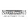 Crystorama Calypso Chrome 23" Wide Crystal Bathroom Light