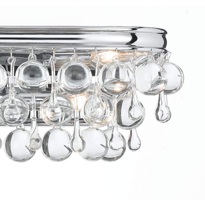 Image 3 Crystorama Calypso Chrome 23" Wide Crystal Bathroom Light more views