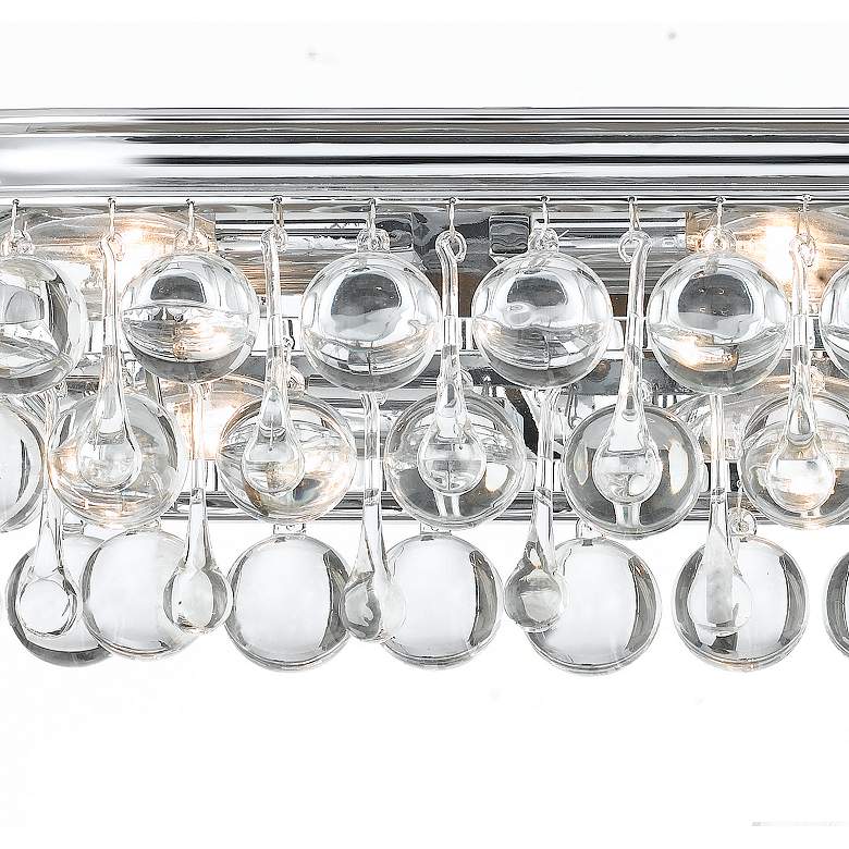 Image 4 Crystorama Calypso Chrome 23" Wide Crystal Bathroom Light more views