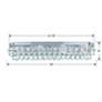 3_Crystorama Calypso Chrome 33" Wide Crystal Bathroom Light more views