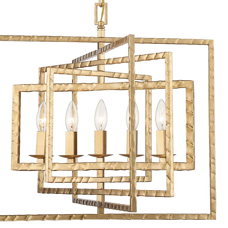 Image 5 Crystorama Capri 24" Wide Antique Gold 5-Light Chandelier more views