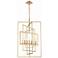 Crystorama Capri 24" Wide Antique Gold 7-Light Chandelier