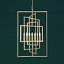 1_Crystorama Capri 24" Wide Antique Gold 7-Light Chandelier