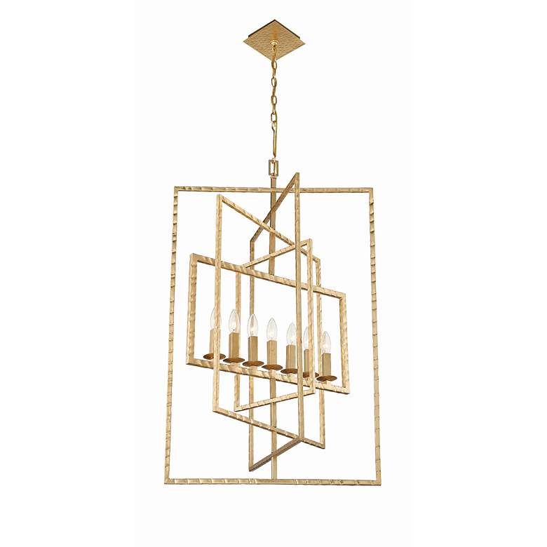 Image 3 Crystorama Capri 24" Wide Antique Gold 7-Light Chandelier more views