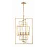 4_Crystorama Capri 24" Wide Antique Gold 7-Light Chandelier more views
