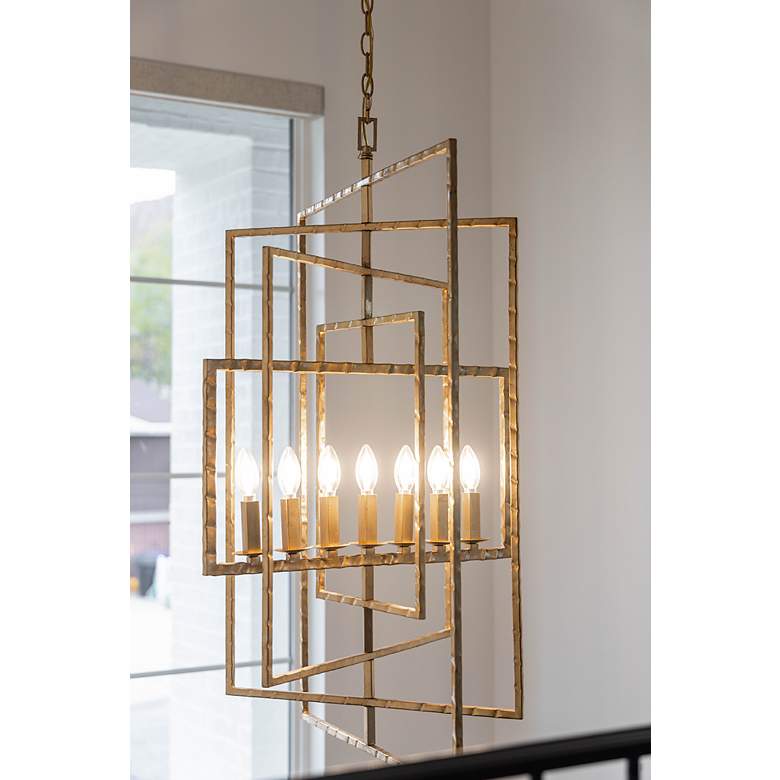 Image 7 Crystorama Capri 24" Wide Antique Gold 7-Light Chandelier more views