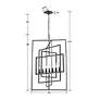 6_Crystorama Capri 24" Wide Raw Steel 7-Light Pendant more views