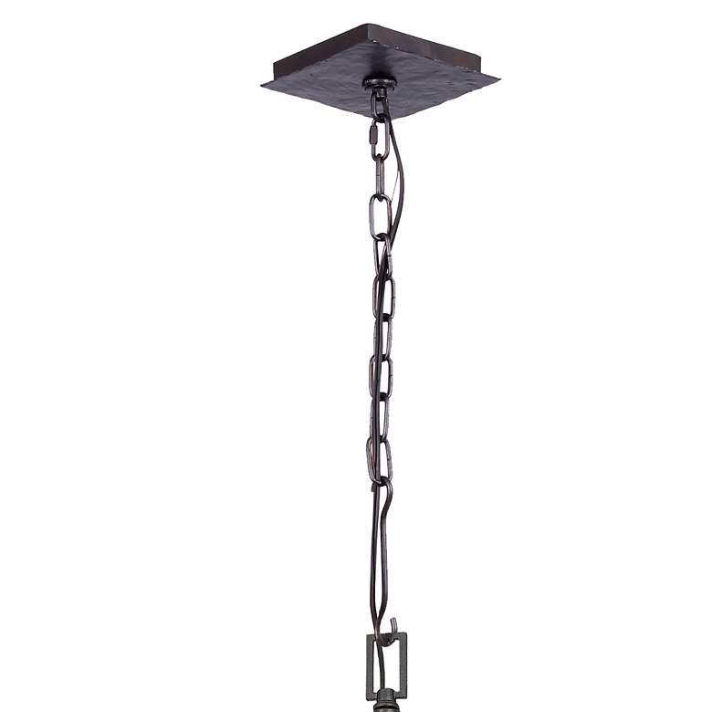 Image 4 Crystorama Capri 24"W Raw Steel 5-Light Pendant more views