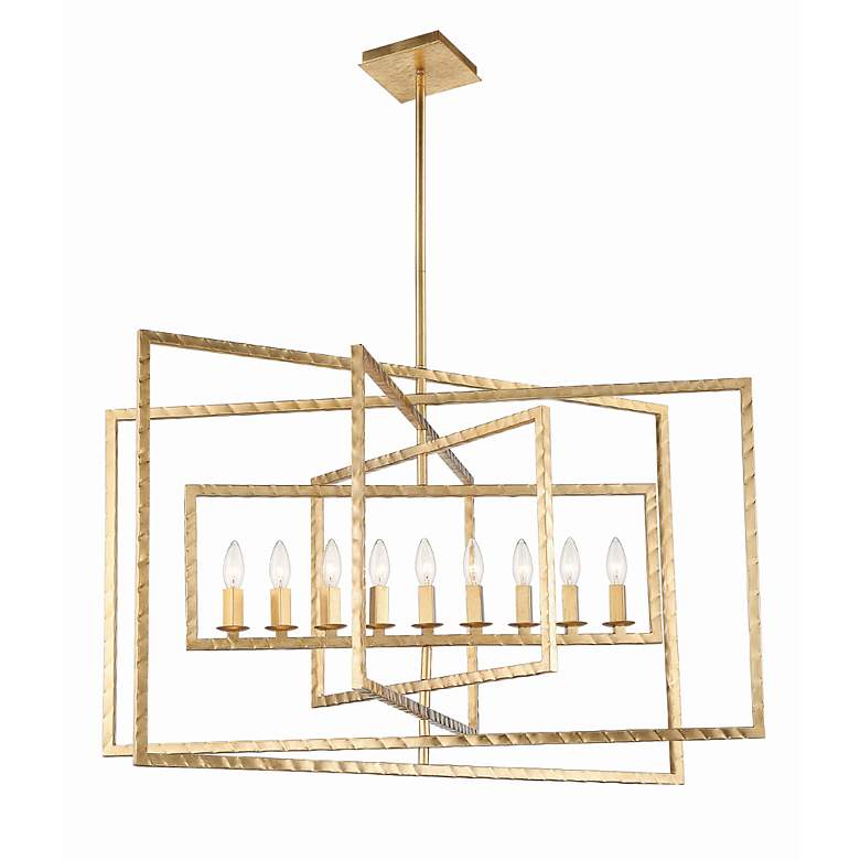Image 3 Crystorama Capri 39" Wide Antique Gold 9-Light Chandelier more views