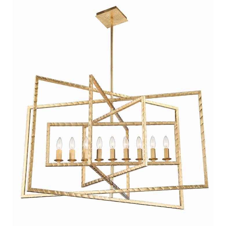 Image 7 Crystorama Capri 39" Wide Antique Gold 9-Light Chandelier more views