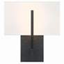 1_Crystorama Carlyn 11" High Black ADA Wall Sconce