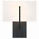 Crystorama Carlyn 11" High Black ADA Wall Sconce