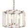 Crystorama Carson 16" Wide Polished Nickel 4-Light Pendant