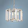 1_Crystorama Carson 16" Wide Polished Nickel 4-Light Pendant