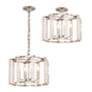 3_Crystorama Carson 16" Wide Polished Nickel 4-Light Pendant more views