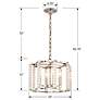 6_Crystorama Carson 16" Wide Polished Nickel 4-Light Pendant more views