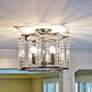 7_Crystorama Carson 16" Wide Polished Nickel Ceiling Light more views