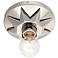 Crystorama Carson 5" Wide Polished Nickel Ceiling Light