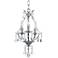 Crystorama Cedar 11"W Chrome 3-Light Crystal Mini-Chandelier