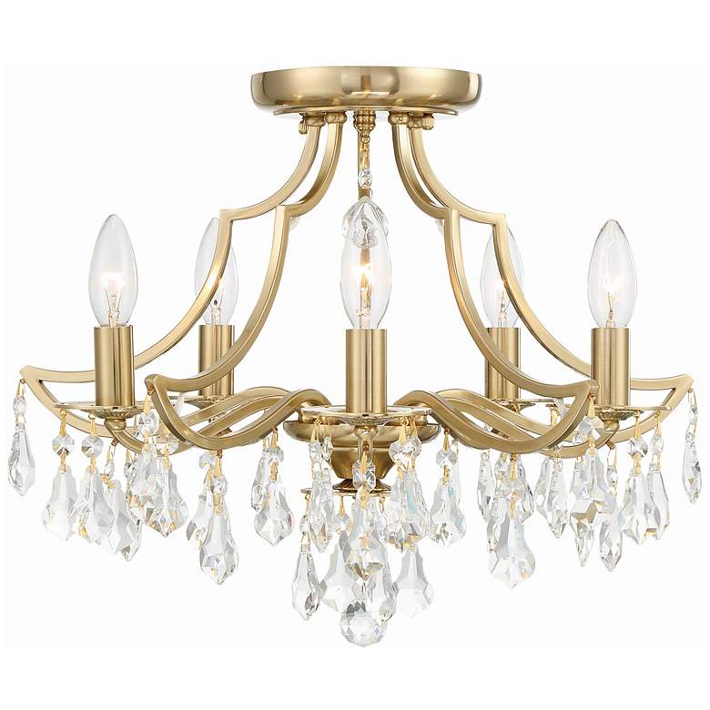 Image 2 Crystorama Cedar 18 1/2" Wide Vibrant Gold Ceiling Light