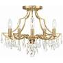 2_Crystorama Cedar 18 1/2" Wide Vibrant Gold Ceiling Light