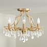 1_Crystorama Cedar 18 1/2" Wide Vibrant Gold Ceiling Light