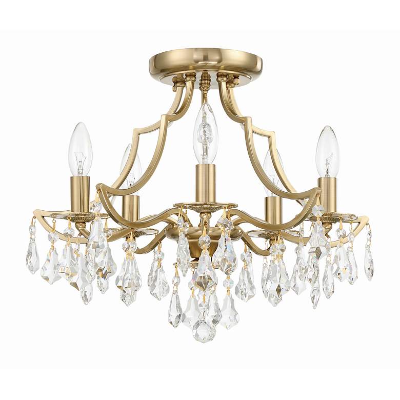 Image 3 Crystorama Cedar 18 1/2" Wide Vibrant Gold Ceiling Light more views