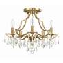3_Crystorama Cedar 18 1/2" Wide Vibrant Gold Ceiling Light more views