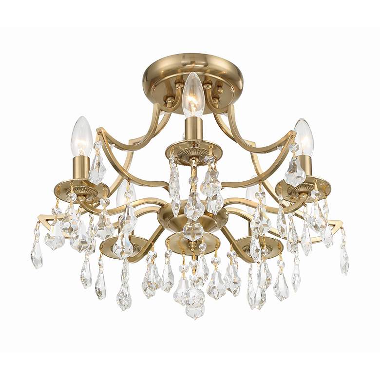 Image 4 Crystorama Cedar 18 1/2" Wide Vibrant Gold Ceiling Light more views