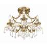 4_Crystorama Cedar 18 1/2" Wide Vibrant Gold Ceiling Light more views