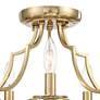 5_Crystorama Cedar 18 1/2" Wide Vibrant Gold Ceiling Light more views