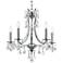 Crystorama Cedar 20" Wide Chrome 5-Light Crystal Chandelier